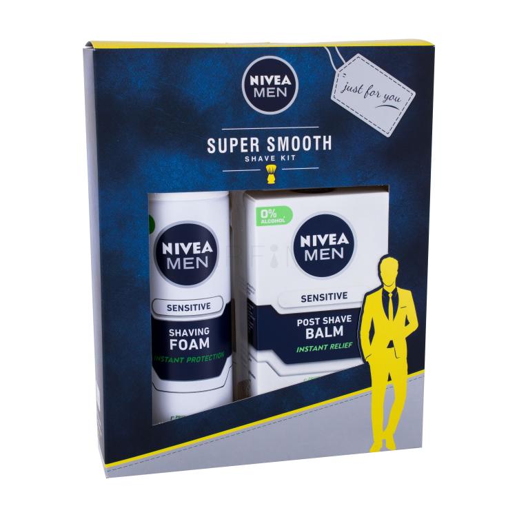 Nivea Men Sensitive Geschenkset 100ml Men Sensitive After Shave Balm + 200ml Men Sensitive Shaving Foam