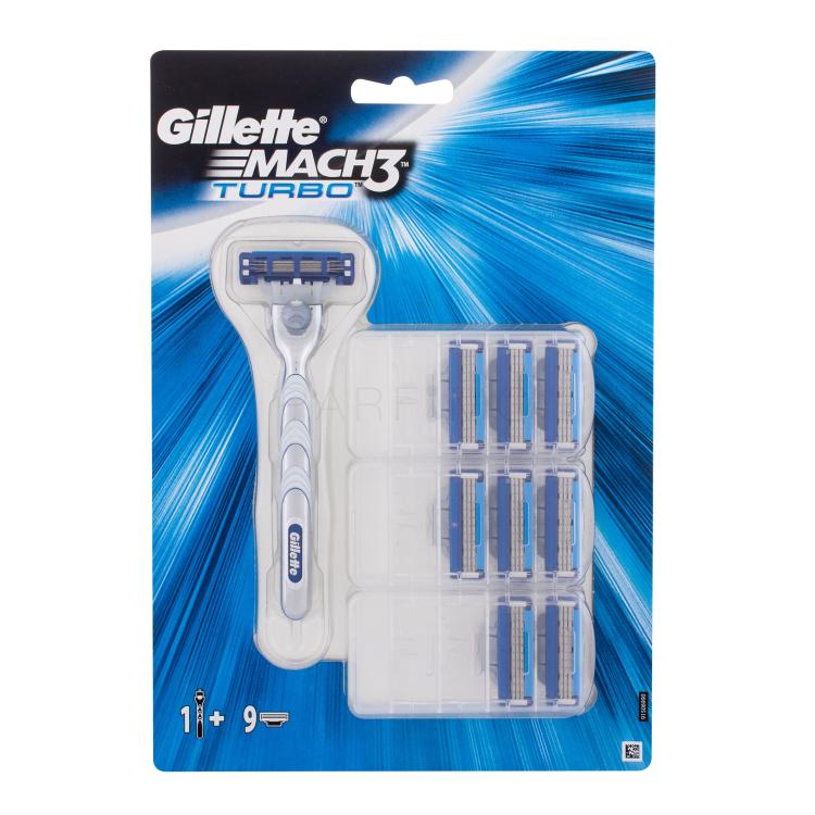 Gillette Mach3 Turbo Rasierer für Herren Set