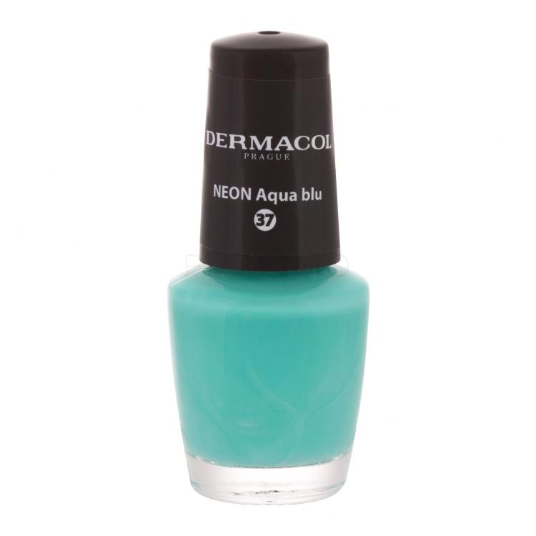 Dermacol Neon Nagellack für Frauen 5 ml Farbton  37 Neon Aqua Blu