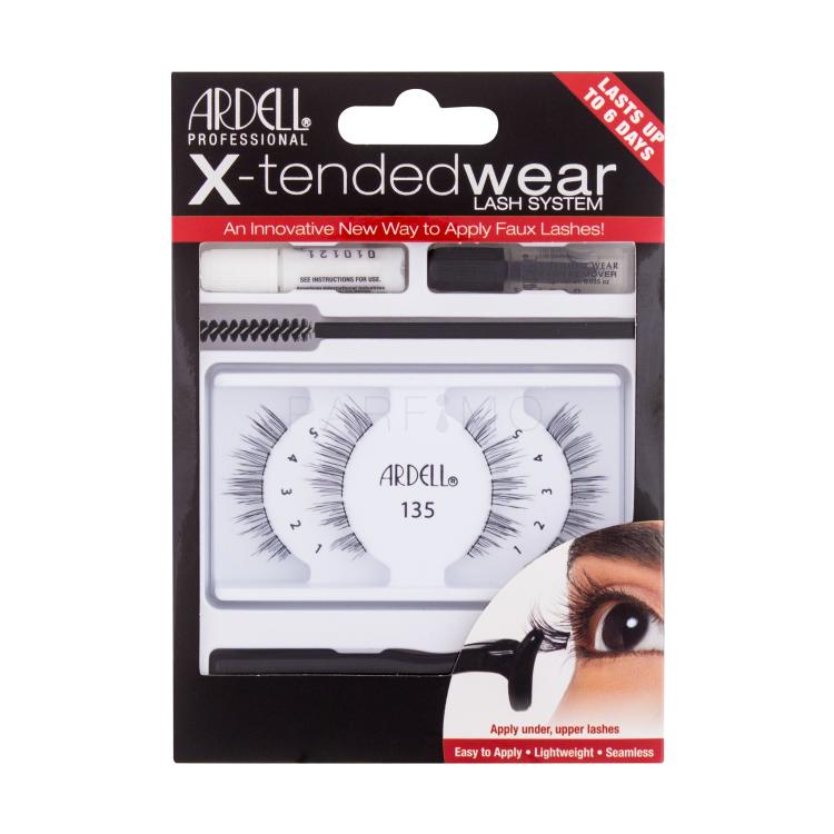 Ardell X-Tended Wear Lash System 135 Falsche Wimpern für Frauen Farbton  Black Set