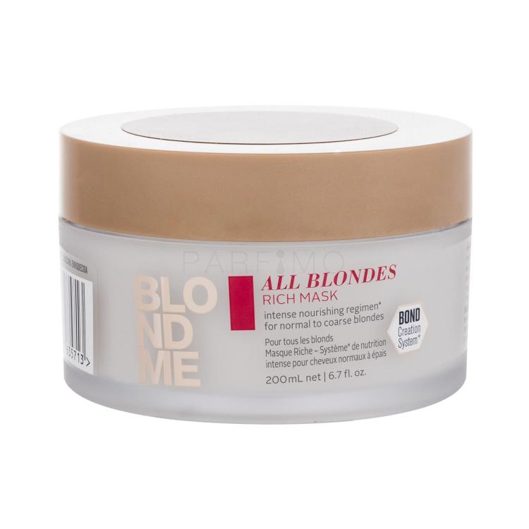 Schwarzkopf Professional Blond Me All Blondes Rich Mask Haarmaske für Frauen 200 ml