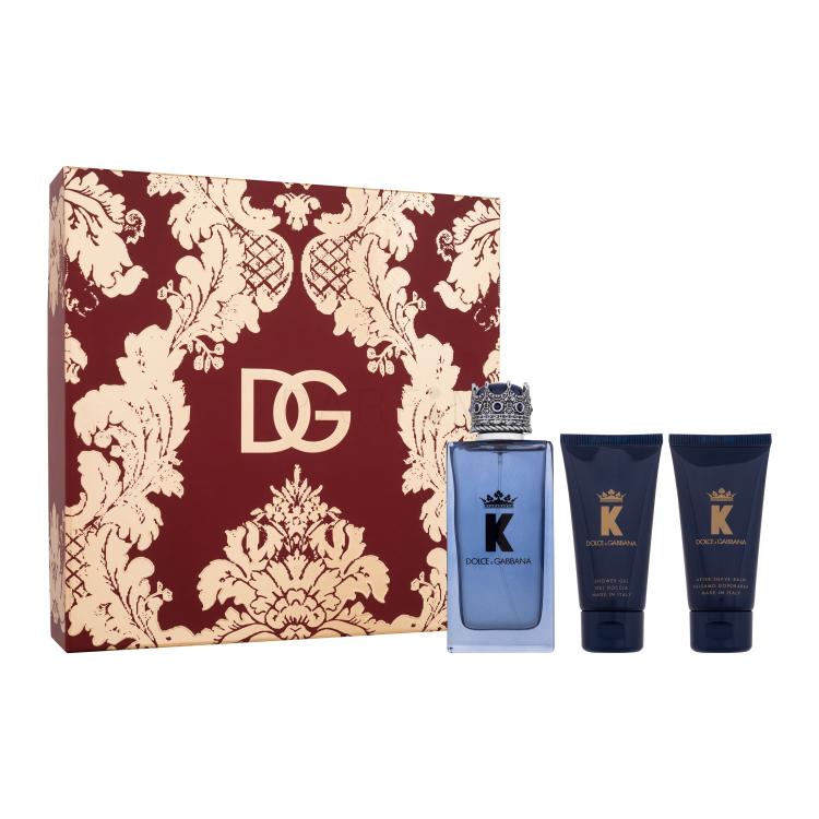 Dolce&amp;Gabbana K Geschenkset Eau de Parfum 100 ml + Duschgel 50 ml + After Shave Balsam 50 ml