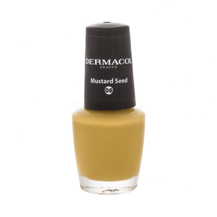 Dermacol Nail Polish Mini Autumn Limited Edition Nagellack für Frauen 5 ml Farbton  06 Mustard Seed