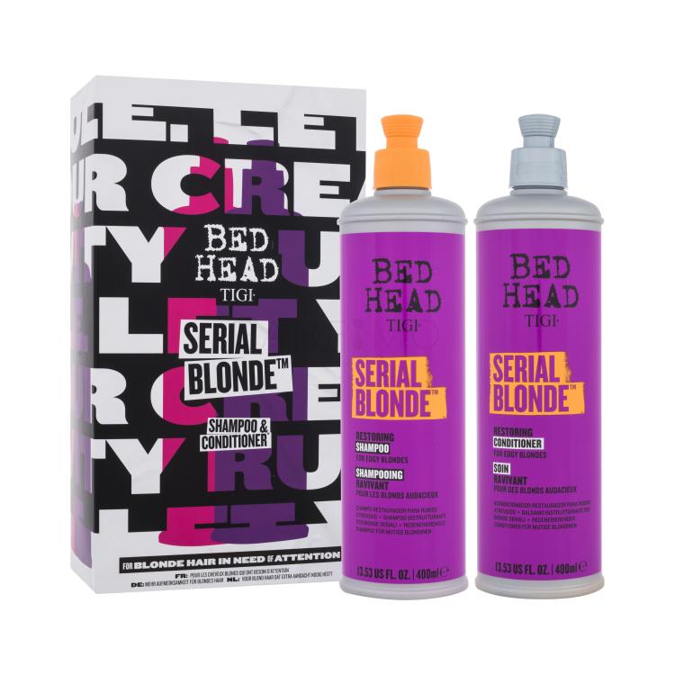 Tigi Bed Head Serial Blonde Geschenkset Shampoo Bed Head Serial Blonde 400 ml + Conditioner Bed Head Serial Blonde 400 ml