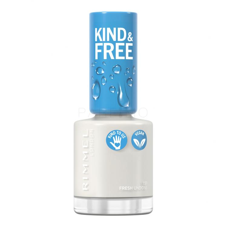 Rimmel London Kind &amp; Free Nagellack für Frauen 8 ml Farbton  151 Fresh Undone