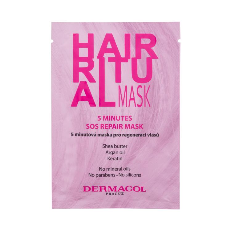 Dermacol Hair Ritual 5 Minutes SOS Repair Mask Haarmaske für Frauen 15 ml