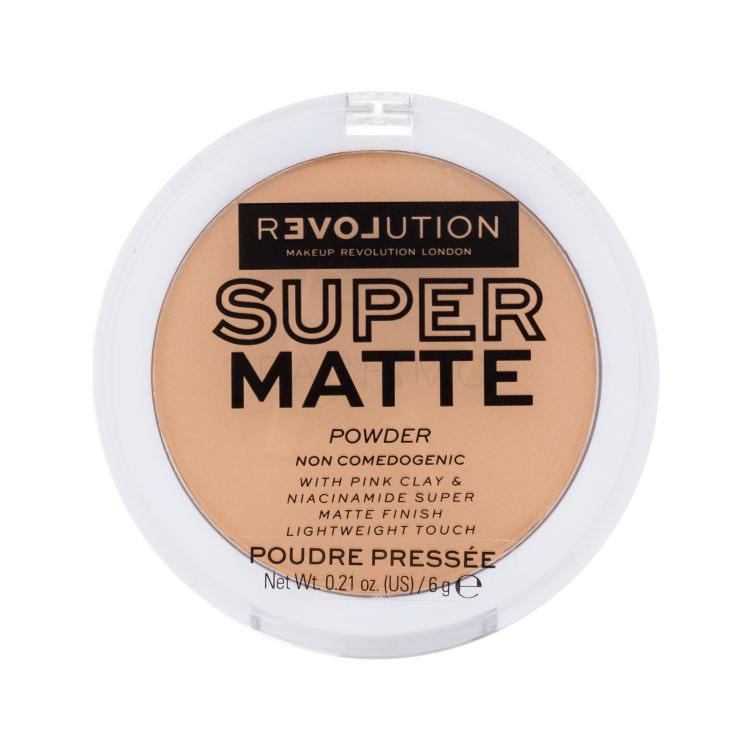 Revolution Relove Super Matte Powder Puder für Frauen 6 g Farbton  Warm Beige