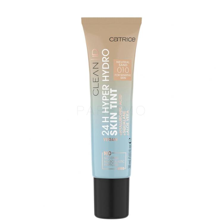 Catrice Clean ID 24H Hyper Hydro Skin Tint Foundation für Frauen 30 ml Farbton  010 Neutral Sand