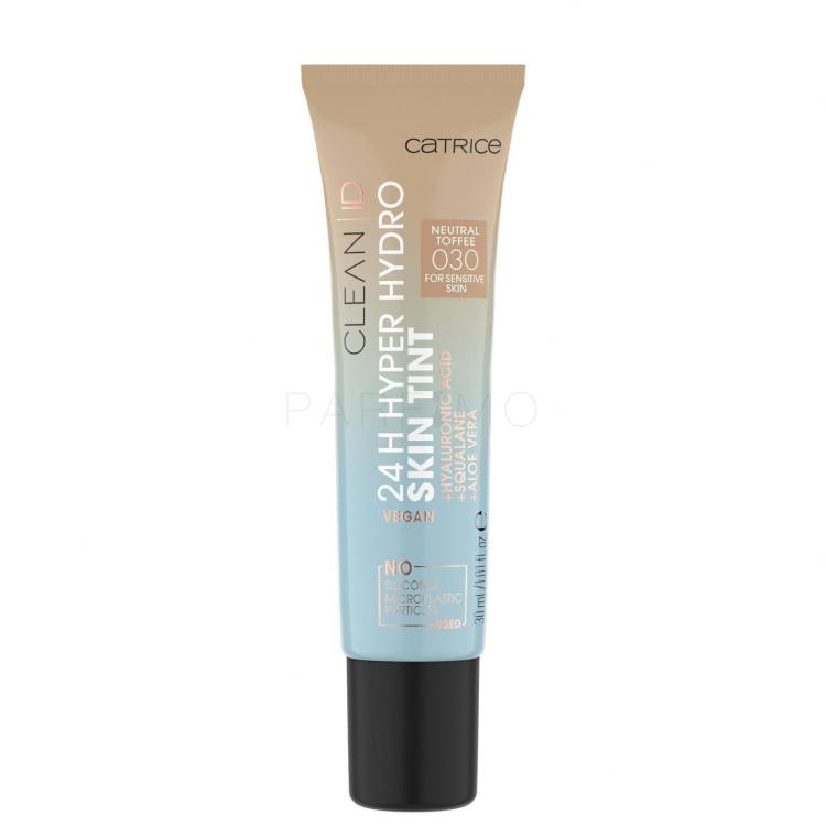 Catrice Clean ID 24H Hyper Hydro Skin Tint Foundation für Frauen 30 ml Farbton  030 Neutral Toffee