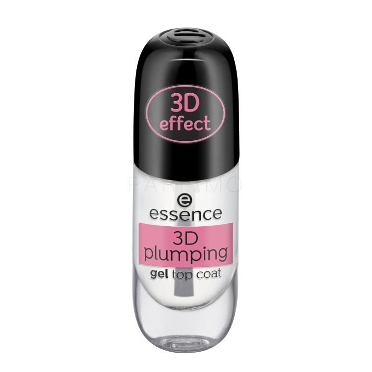 Essence 3D Plumping Gel Top Coat Nagellack für Frauen 8 ml