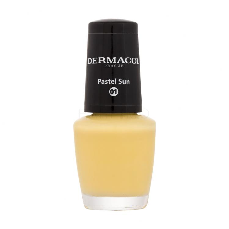 Dermacol Mini Pastel Nagellack für Frauen 5 ml Farbton  01 Pastel Sun