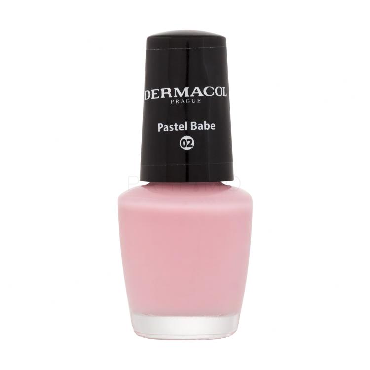 Dermacol Mini Pastel Nagellack für Frauen 5 ml Farbton  02 Pastel Babe