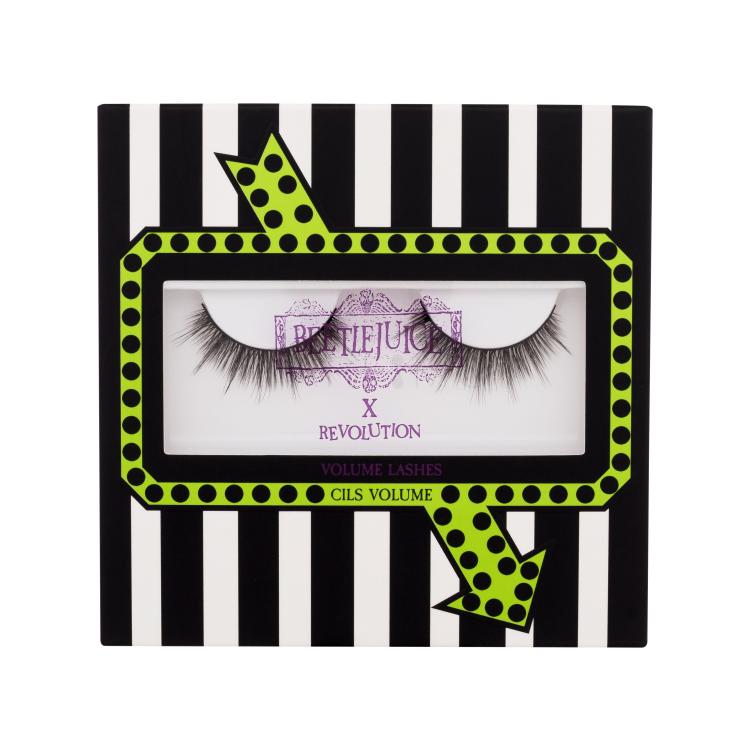 Makeup Revolution London Beetlejuice Volume Lashes Falsche Wimpern für Frauen 1 St. Farbton  Black