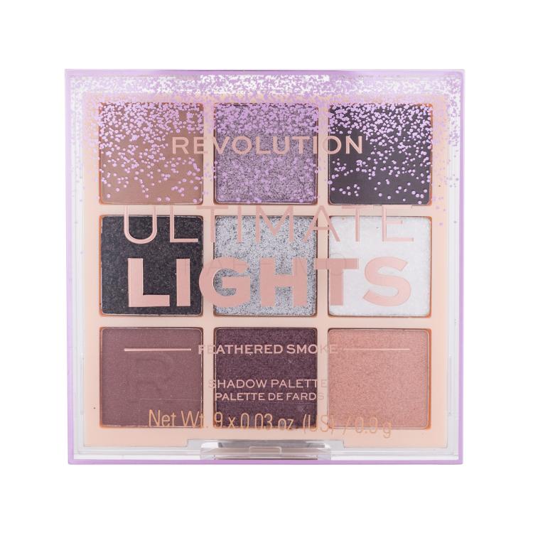 Makeup Revolution London Ultimate Lights Shadow Palette Lidschatten für Frauen 8,10 g Farbton  Feathered Smoke