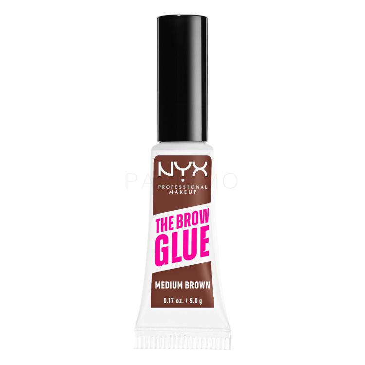 NYX Professional Makeup The Brow Glue Instant Brow Styler Augenbrauengel und -pomade für Frauen 5 g Farbton  03 Medium Brown