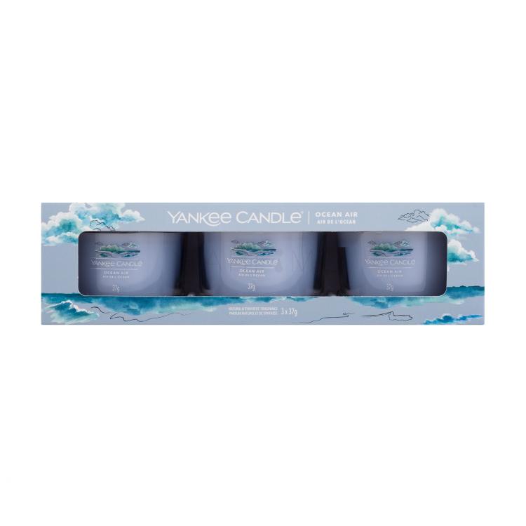 Yankee Candle Ocean Air Geschenkset Duftkerze 3 x 37 g