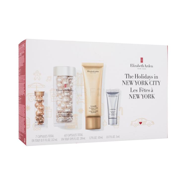 Elizabeth Arden Hyaluronic Acid Ceramide Capsules Plumped &amp; Perfect Geschenkset Gesichtsserum Hyaluronic Acid Ceramide 60 St. + Reinigungscreme Ceramide Purifying Cream Cleanser 50 ml + Gesichtsserum Advanced Ceramide 7 St. + Gesichtsserum Superstart Skin Renewal Booster 5 ml