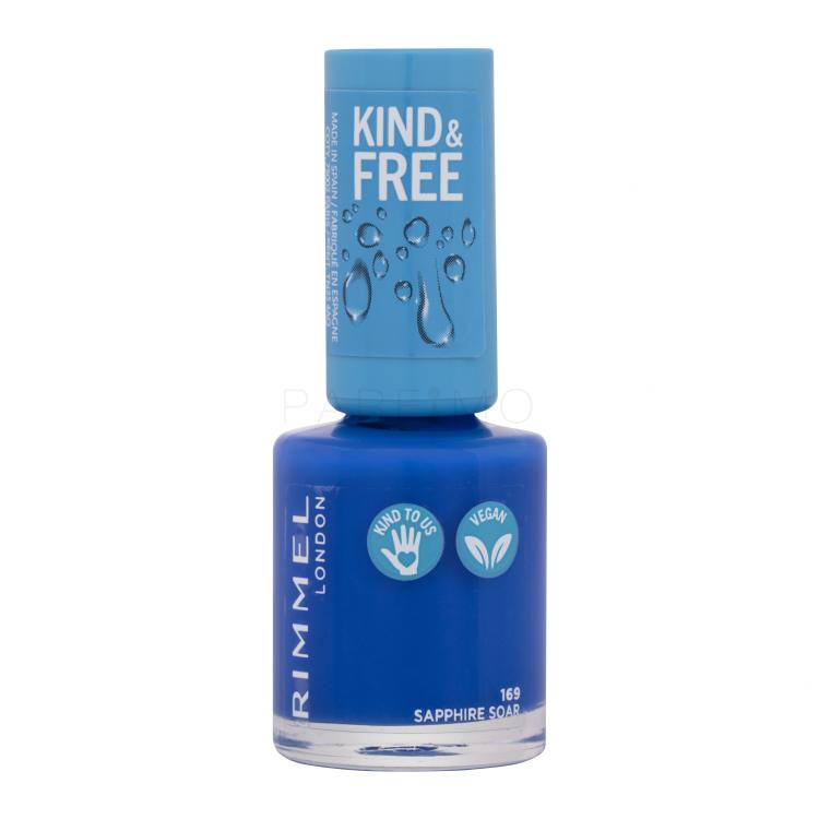 Rimmel London Kind &amp; Free Nagellack für Frauen 8 ml Farbton  169 Sapphire Soar