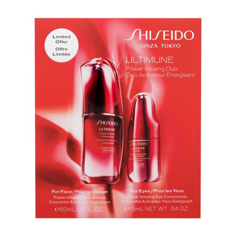 Shiseido Ultimune Power Infusing Duo Geschenkset Gesichtsserum Ultimune Power Infusing Concentrate 50 ml + Augenserum Ultimune Power Infusing Eye Concentrate 15 ml