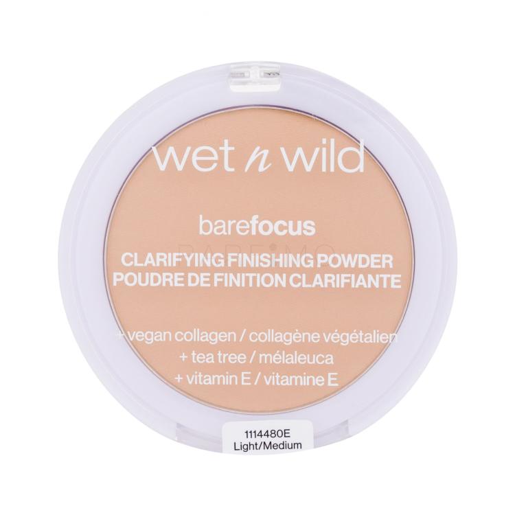 Wet n Wild Bare Focus Clarifying Finishing Powder Puder für Frauen 6 g Farbton  Light-Medium