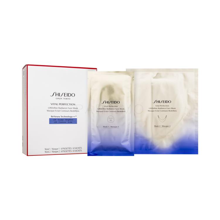 Shiseido Vital Perfection LiftDefine Radiance Face Mask Gesichtsmaske für Frauen Set