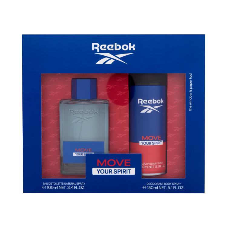 Reebok Move Your Spirit Geschenkset Eau de Toilette 100 ml + Deodorant 150 ml