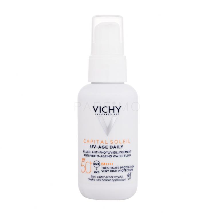 Vichy Capital Soleil UV-Age Daily Anti Photo-Ageing Water Fluid SPF50+ Sonnenschutz fürs Gesicht für Frauen 40 ml