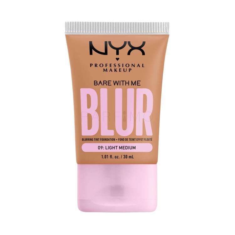 NYX Professional Makeup Bare With Me Blur Tint Foundation Foundation für Frauen 30 ml Farbton  09 Light Medium