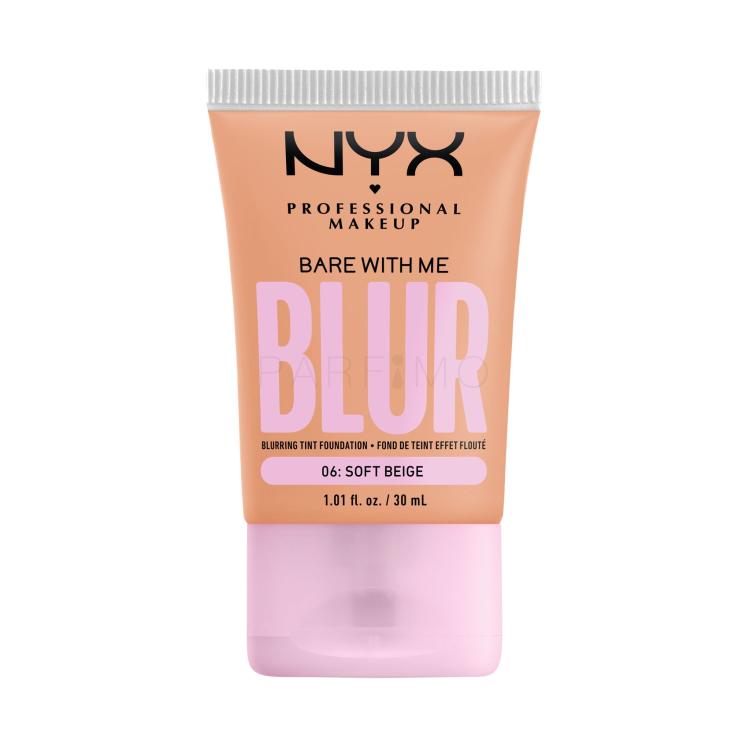 NYX Professional Makeup Bare With Me Blur Tint Foundation Foundation für Frauen 30 ml Farbton  06 Soft Beige