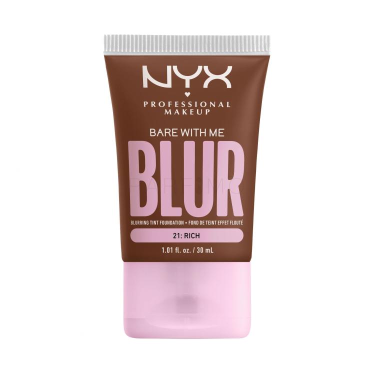 NYX Professional Makeup Bare With Me Blur Tint Foundation Foundation für Frauen 30 ml Farbton  21 Rich