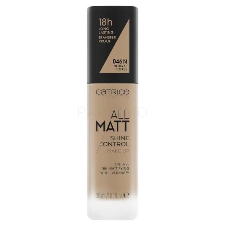 Catrice All Matt Foundation für Frauen 30 ml Farbton  046 N Neutral Toffee