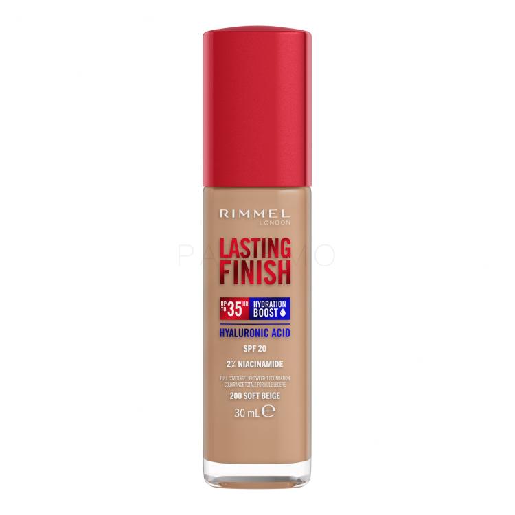 Rimmel London Lasting Finish 35H SPF20 Foundation für Frauen 30 ml Farbton  200 Soft Beige