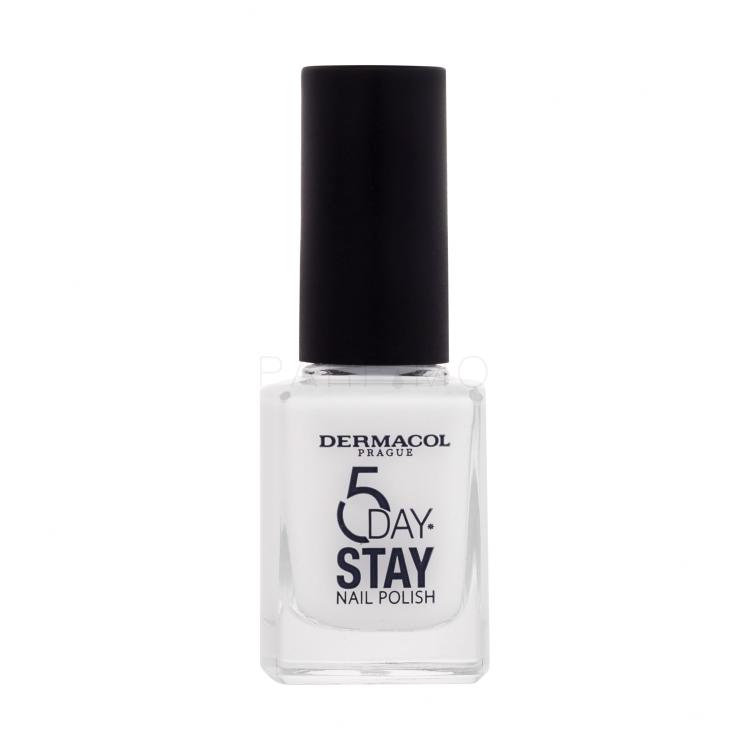 Dermacol 5 Day Stay Nagellack für Frauen 11 ml Farbton  56 Arctic White