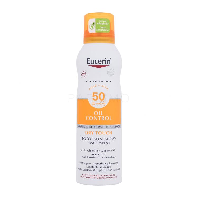 Eucerin Sun Oil Control Body Sun Spray Dry Touch SPF50 Sonnenschutz 200 ml