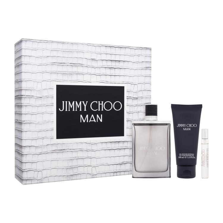 Jimmy Choo Man Geschenkset Eau de Toilette 100 ml + Duschgel 100 ml + Eau de Toilette 7,5 ml