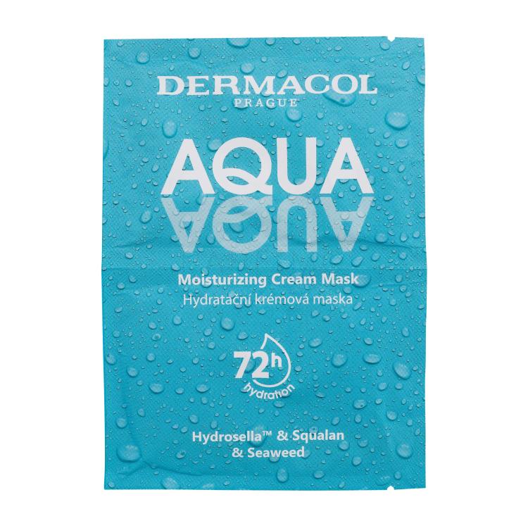 Dermacol Aqua Moisturising Cream Mask Gesichtsmaske für Frauen 2x8 ml