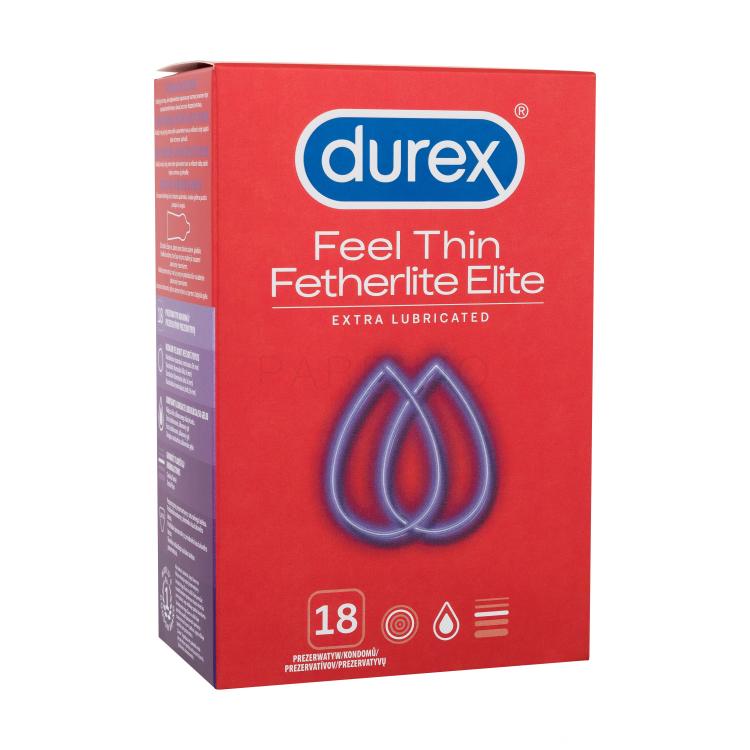 Durex Feel Thin Extra Lubricated Kondom für Herren Set