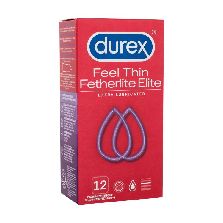 Durex Feel Thin Extra Lubricated Kondom für Herren Set