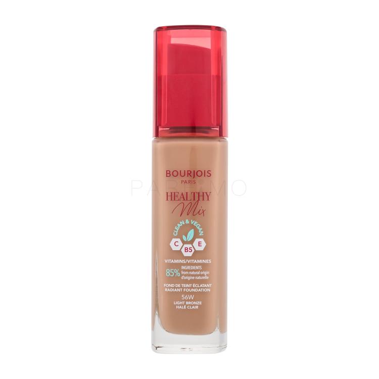 BOURJOIS Paris Healthy Mix Clean &amp; Vegan Radiant Foundation Foundation für Frauen 30 ml Farbton  56W Light Bronze