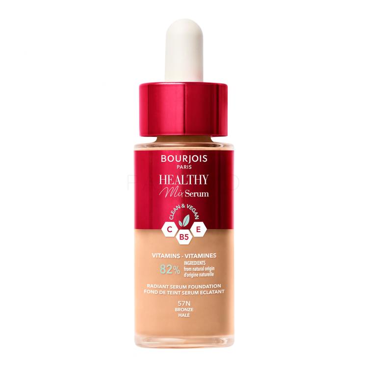 BOURJOIS Paris Healthy Mix Clean &amp; Vegan Serum Foundation Foundation für Frauen 30 ml Farbton  57N Bronze Halé