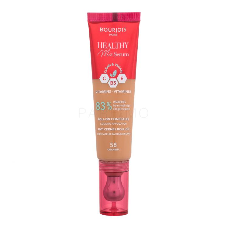 BOURJOIS Paris Healthy Mix Serum Clean &amp; Vegan Roll-on Concealer Concealer für Frauen 13 ml Farbton  58 Caramel