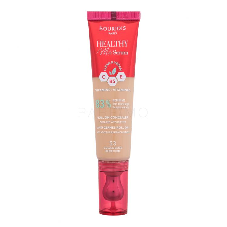 BOURJOIS Paris Healthy Mix Serum Clean &amp; Vegan Roll-on Concealer Concealer für Frauen 13 ml Farbton  53 Golden Beige