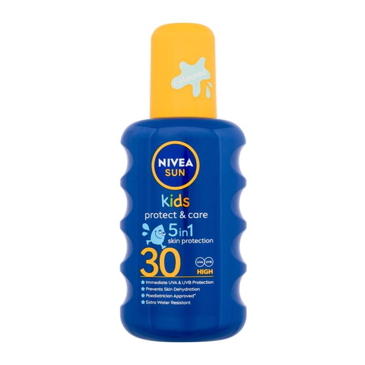 Nivea Sun Kids Protect &amp; Care Sun Spray 5 in 1 SPF30 Sonnenschutz für Kinder 200 ml