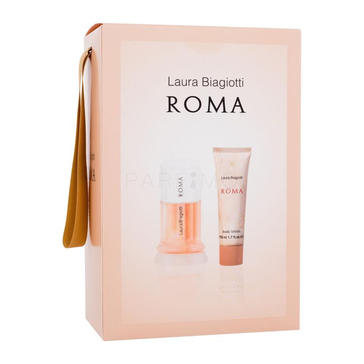 Laura Biagiotti Roma Geschenkset Eau de Toilette 50 ml + Körperlotion 50 ml