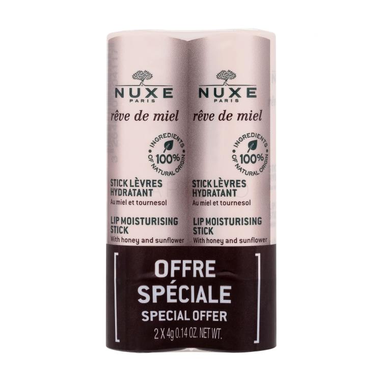 NUXE Rêve de Miel Lip Moisturising Stick Lippenbalsam für Frauen 2x4 g