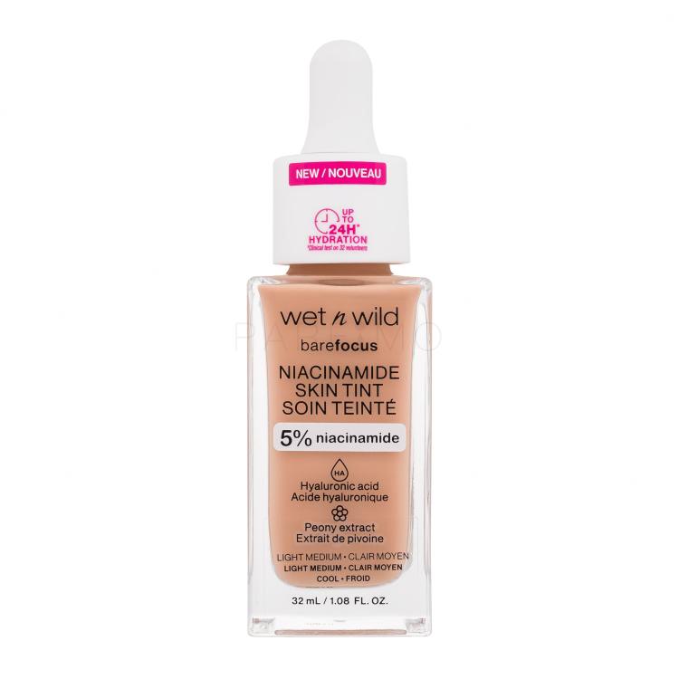 Wet n Wild Bare Focus Niacinamide Skin Tint Foundation für Frauen 32 ml Farbton  Light Medium