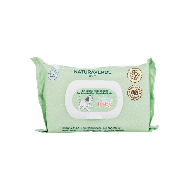 Naturaverde Disney Baby Delicate Wet Wipes Reinigungstücher für Kinder 64 St.