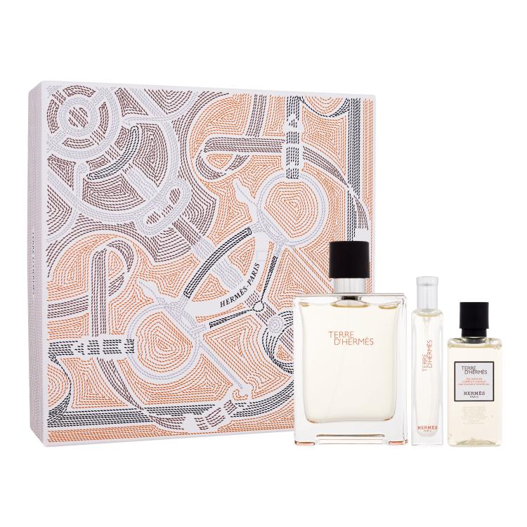 Hermes Terre d´Hermès Geschenkset Eau de Toilette 100 ml + Eau de Toilette 15 ml + Duschgel 40 ml