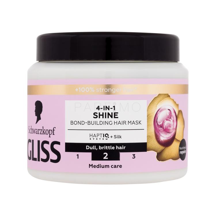 Schwarzkopf Gliss Shine 4-in-1 Hair Mask Haarmaske für Frauen 400 ml