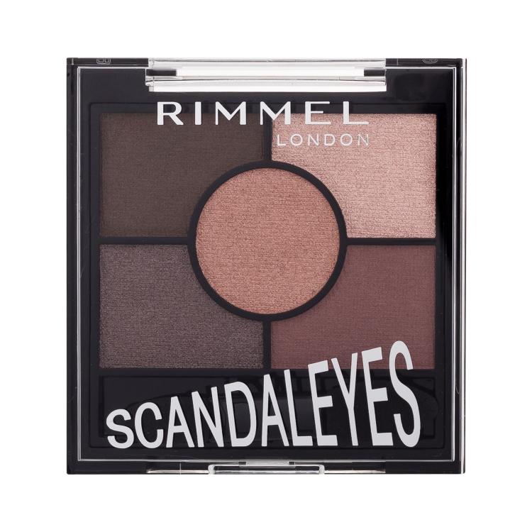 Rimmel London Scandaleyes 5 Pan Eyeshadow Palette Lidschatten für Frauen 3,8 g Farbton  003 Rose Quartz